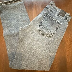 Nautica Vintage 90’s  Men's Distressed Relaxed Fit Light Blue Denim Jeans w33L32